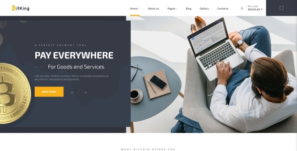 cryptocurrency creative joomla шаблон