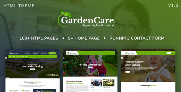 садоводство для цветов, фруктов, овощей посадка и ландшафтный дизайн шаблон сайта