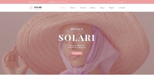 шаблон сайта салона красоты html5