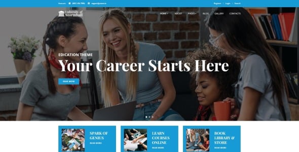 университетский адаптивный шаблон joomla