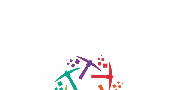 Шаблон логотипа на тему графика