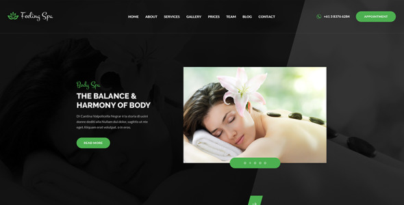 красота и спа html шаблон шаблон веб-сайта