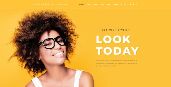 fancy hair stylist joomla шаблон