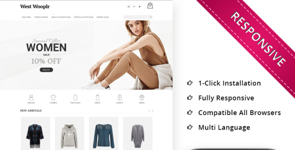 тема модного магазина prestashop