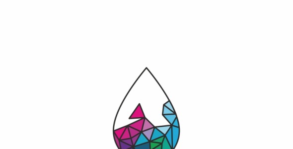 Шаблон логотипа на тему графика