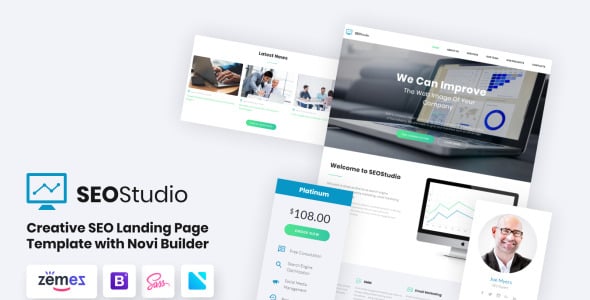 консультирование html с помощью шаблона целевой страницы novi builder
