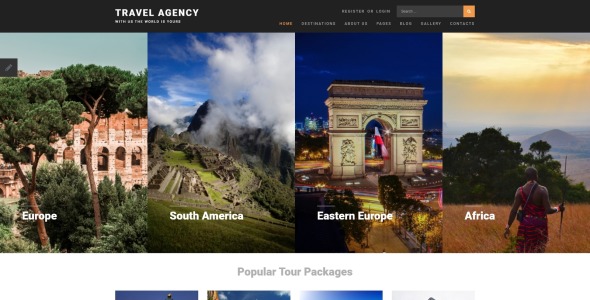 туристическое агентство joomla шаблон