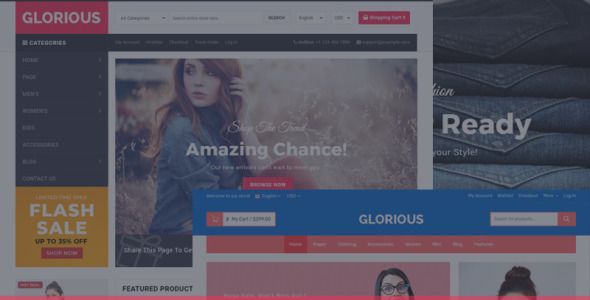 универсальный шаблон веб-сайта онлайн-маркетплейса