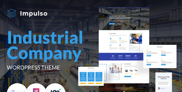 промышленная компания wordpress elementor theme