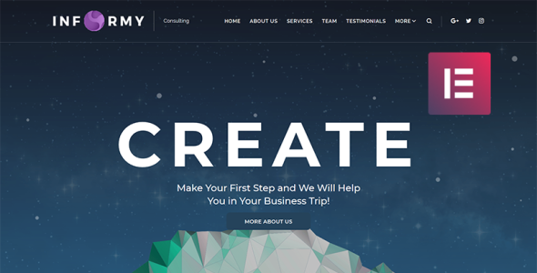 консалтинговая компания wordpress elementor theme
