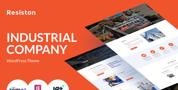 промышленная компания wordpress elementor theme