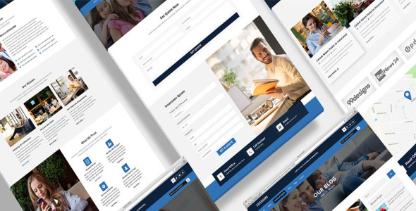 Адаптивный PSD шаблон на тему финансовые консультации