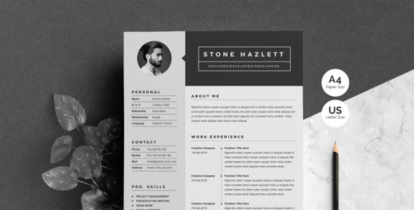 Резюме на тему персональная страница