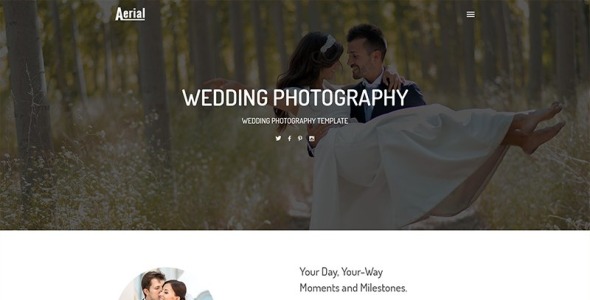 шаблон сайта свадебной фотографии