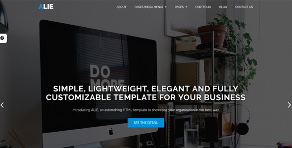 alie: универсальный, легкий шаблон сайта