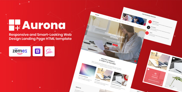 бизнес-адаптивный html-шаблон целевой страницы