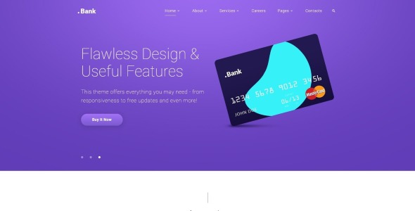 финансы и банковское дело многостраничный шаблон сайта bootstrap 4