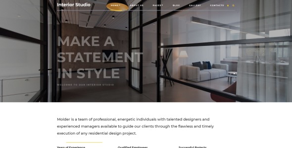 дизайн интерьера и строительство агентство joomla шаблон