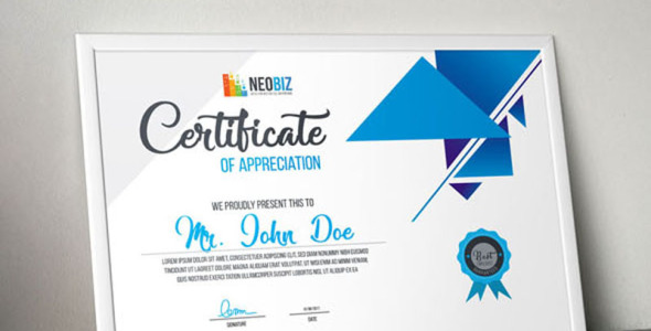 Шаблон сертификата на тему графика