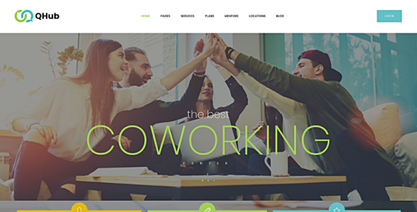 коворкинг и офисные помещения wordpress тема