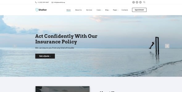 страховое агентство многостраничный html5 шаблон сайта