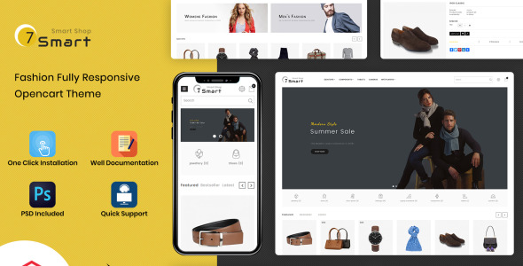 универсальный шаблон smart shop opencart