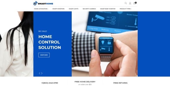 amp home electronics magento тема