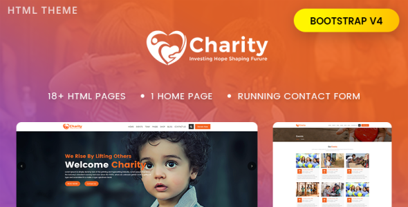 благотворительность : краудфандинг, некоммерческий шаблон сайта