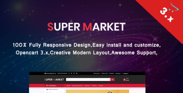 Super Market OpenCart Template