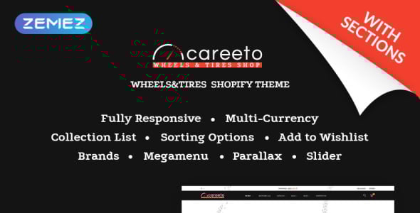 модный интернет-магазин автозапчастей shopify theme
