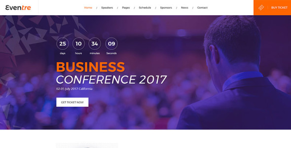 шаблон сайта eventre