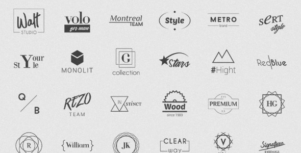 Шаблон логотипа на тему графика