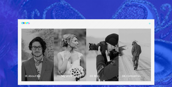 шаблон сайта креативного портфолио