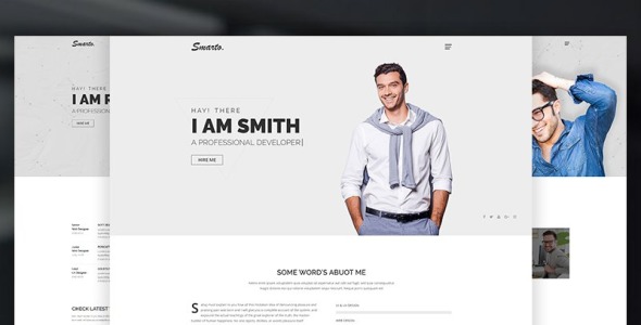 креативный шаблон сайта портфолио