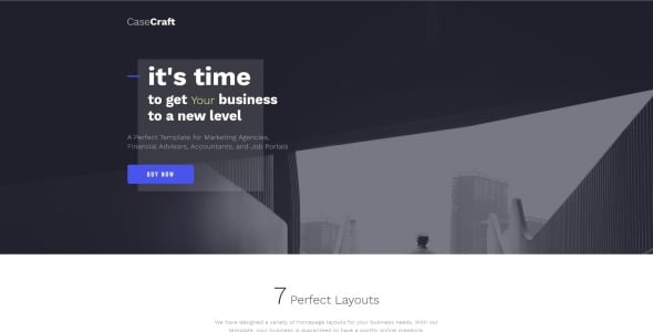 элегантный шаблон многостраничного сайта финансовой компании