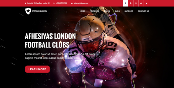 PSD шаблон на тему бейсбол