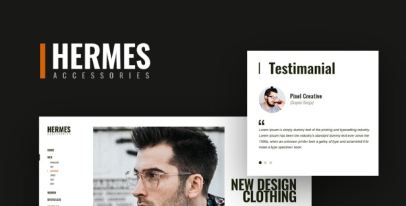 PSD шаблон на тему аксессуары