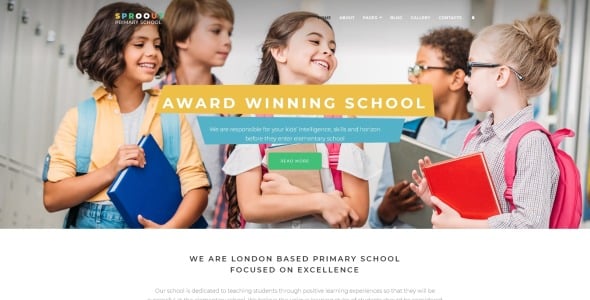 начальная школа современный шаблон joomla