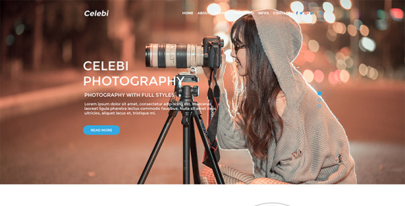 PSD шаблон на тему фотогалерея