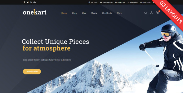 спортивная универсальная тема woocommerce