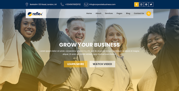 Адаптивный PSD шаблон на тему консалтинг