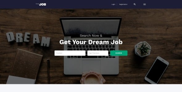 многостраничный html5 шаблон сайта job portal