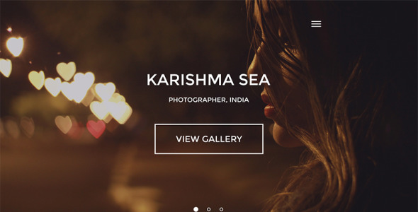 PSD шаблон на тему фотогалерея