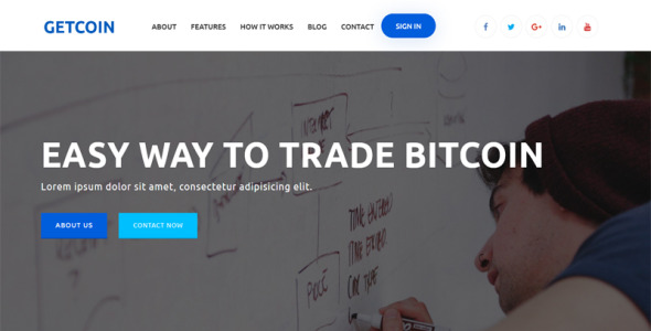 шаблон целевой страницы криптовалюты