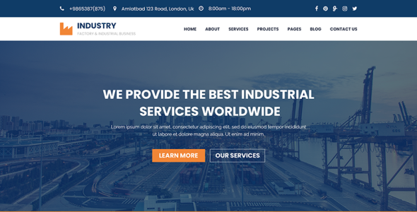 Адаптивный PSD шаблон на тему металлургическая компания