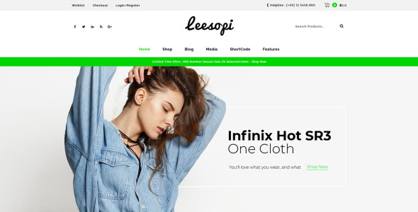 мода многоцелевая тема woocommerce