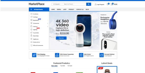 рыночная площадь woocommerce тема