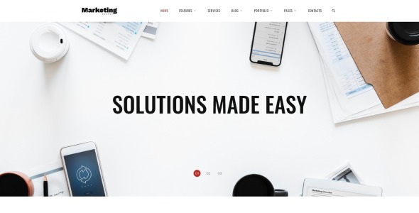 адаптивный шаблон многостраничного сайта маркетингового агентства