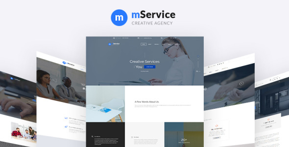 стильный шаблон многостраничного сайта креативного агентства