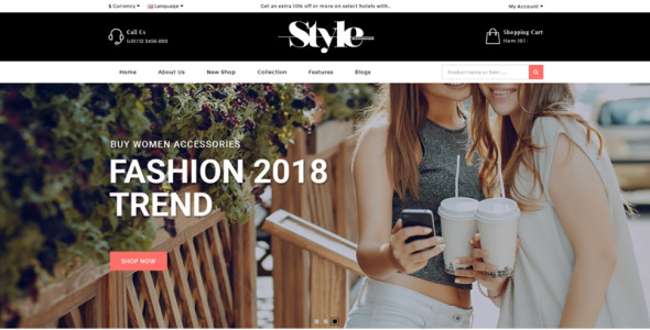 шаблон stylefashion opencart